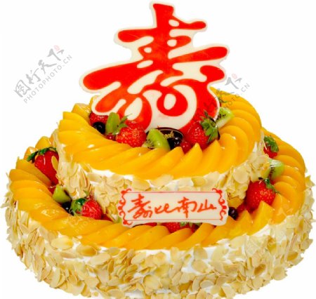 寿比南山安琪饼屋蛋糕图片