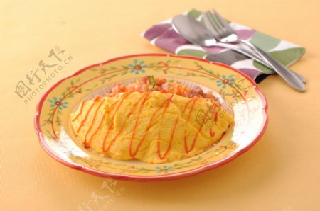 日式蛋包饭图片