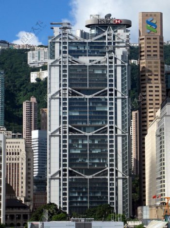 香港汇丰银行总部大厦图片