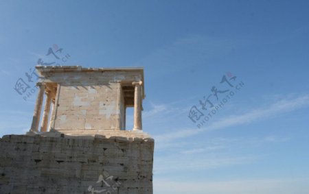 雅典卫城古建筑图片