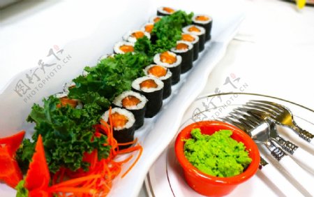 寿司美食微距高清原图图片