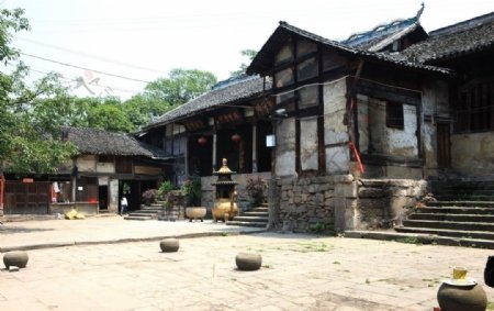 古镇寺庙图片