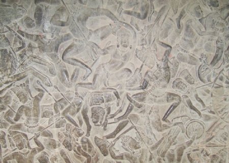 吴哥窟浮雕壁画图片
