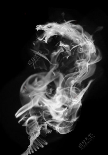 龙烟雾图片