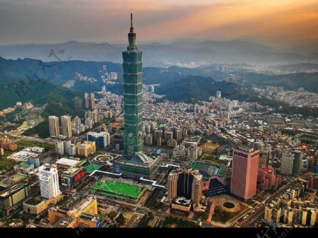 台北101全景图片