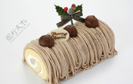栗子圣诞蛋糕图片