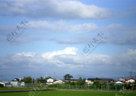 田野天空图片