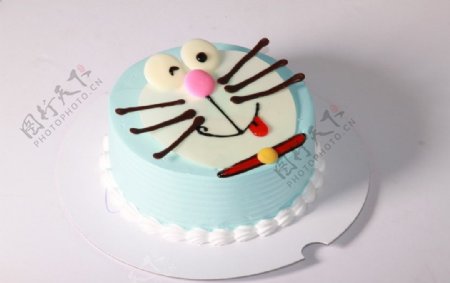 机器猫儿童蛋糕图片