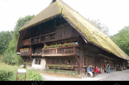 德國黑森林的傳統房舍图片