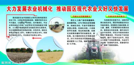 机械化农业发展宣传图片
