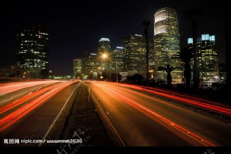 城市夜景图片素材