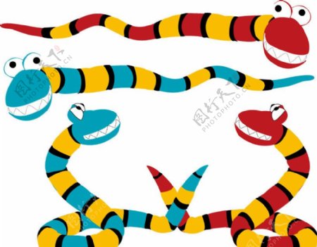 可爱卡通玩具蛇图片