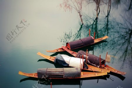 锦江上的渔船图片
