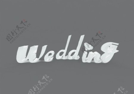wedding水晶字图片