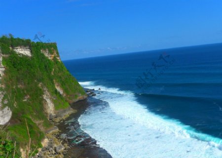 巴厘岛悬崖海景图片