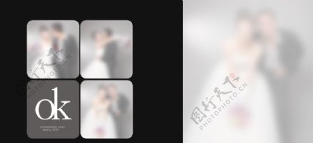 韩式简洁婚纱模板图片