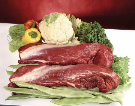 牛肉鲜肉高清摄影图片