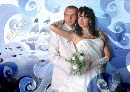 欧洲法国影楼婚纱模板浪漫之都图片