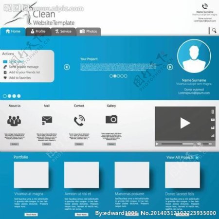 网页设计网站模板图片