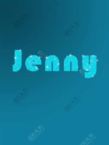 JENNY字体设计图片
