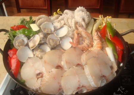 韩式鳕鱼火锅图片