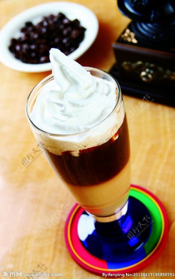 咖啡奶油咖啡图片