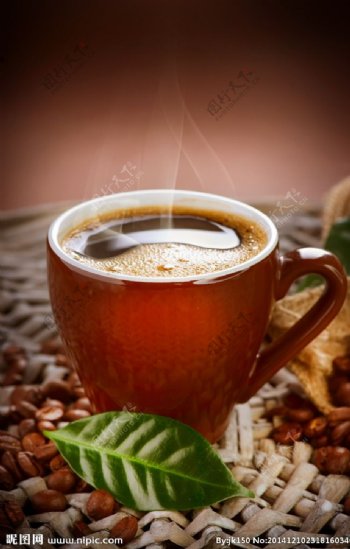 香浓温暖咖啡热饮图片