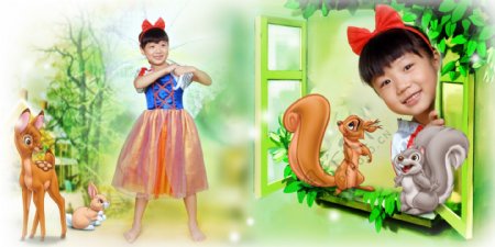 儿童迪士尼公主画册图片