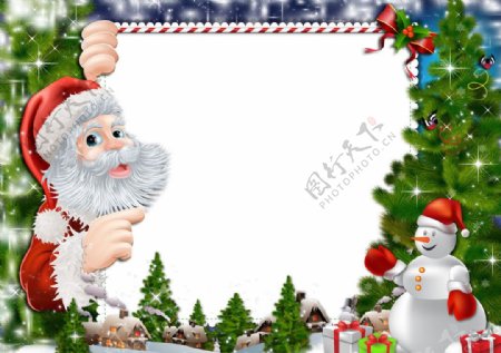 圣诞框架模板图片