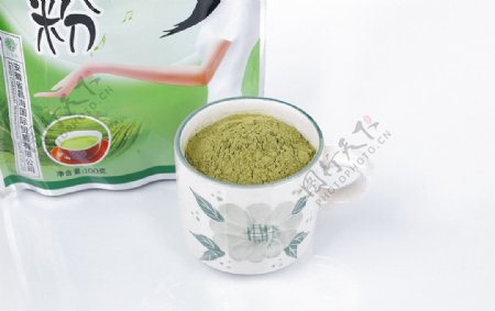 绿茶粉图片