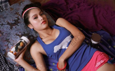 亚洲美女写真越南模特广告图片