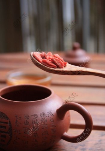 茶壶枸杞图片