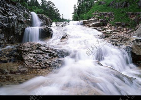 高清风景照清溪自然48瀑布图片