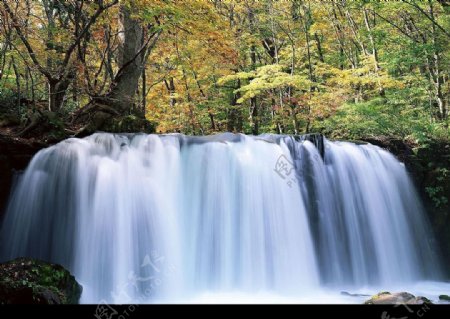 高清风景照清溪自然28瀑布图片