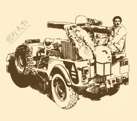 埃及陶氏反坦克吉普车图片