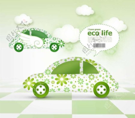 电动环保汽车图片