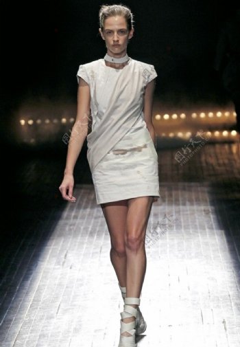 巴黎时装周系列时尚时装模特图片