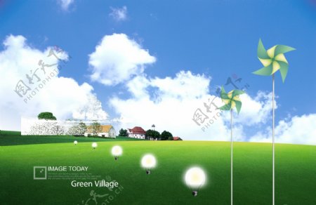 绿色节能减排环保素材图片