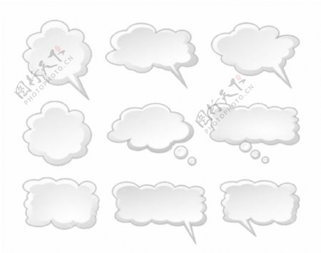 卡通浮云框图片