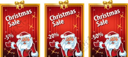 圣诞销售标签展板圣诞背景圣诞老人蝴蝶结图片