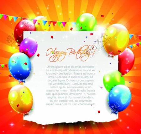 生日气球图片