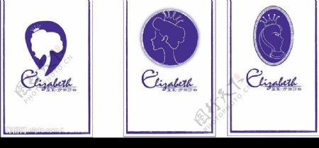 伊丽莎白之紫色系列标志设计图片