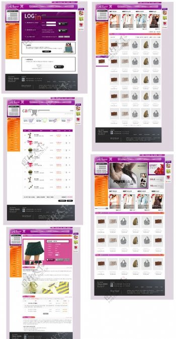 LV包网店韩国模板图片