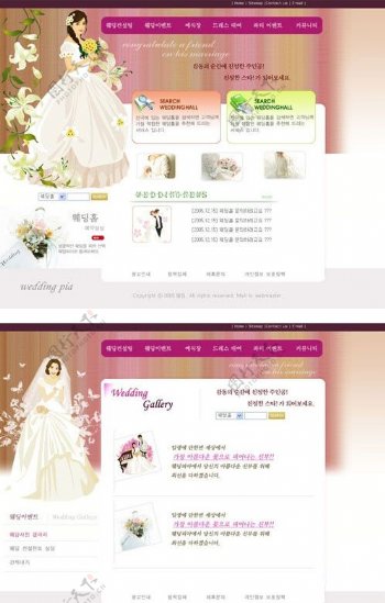 韩国精美婚纱摄影网站图片