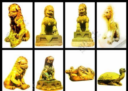 狮子兽素材图片