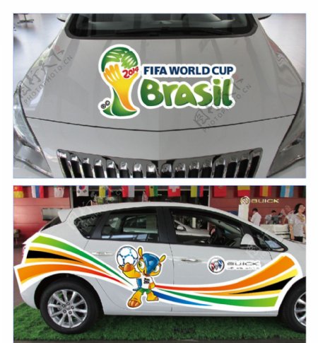 世界杯车贴图片