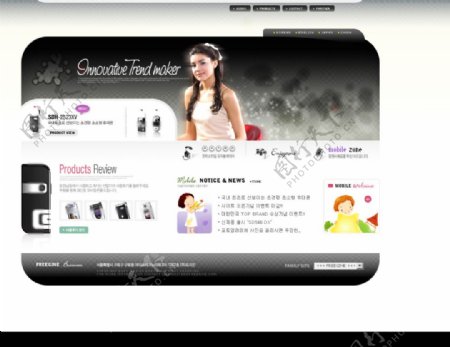 韩国精品网页设计模板图片