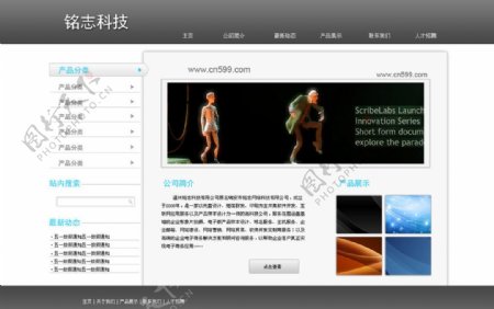 公司网页模板图片