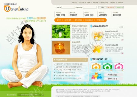 女性养颜类韩版介绍网站图片