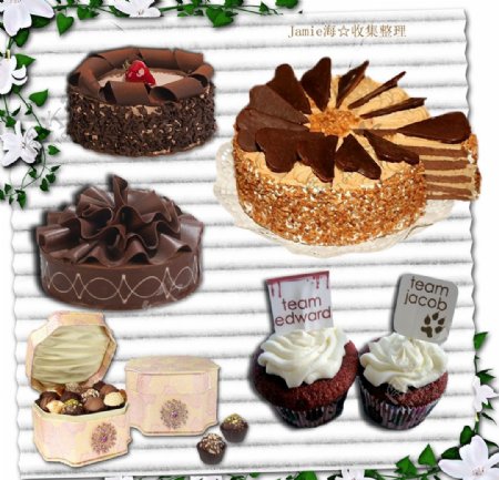 欧美可爱甜点生日蛋糕素材图片
